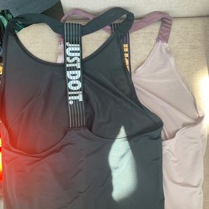 Nike just do it racerback workout tank x2